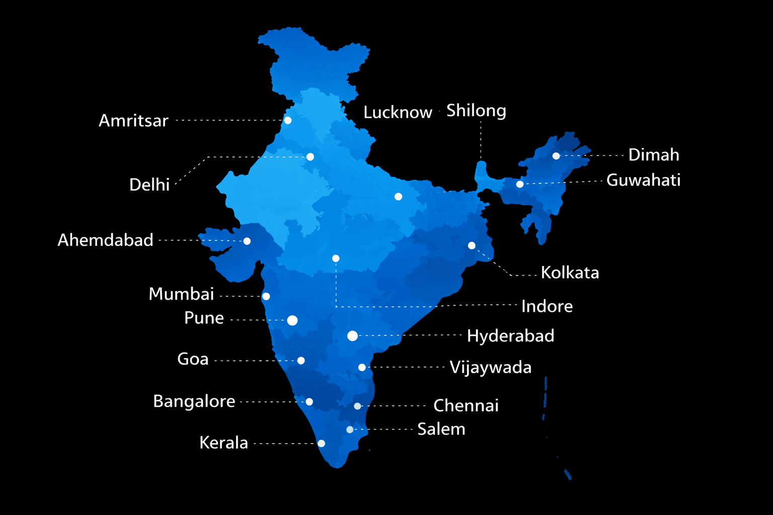 India Presence Map